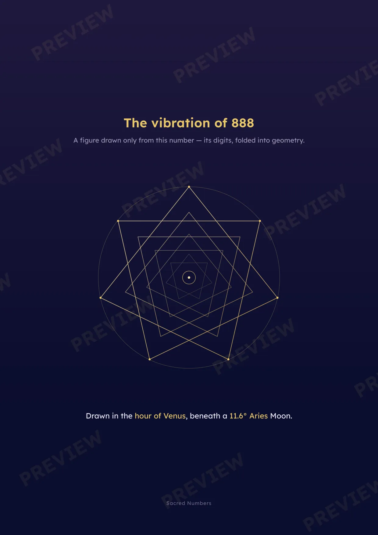 Keepsake sample — the vibration